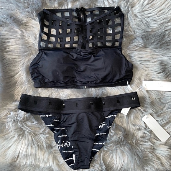 Other - NWT Neoprene black bikini